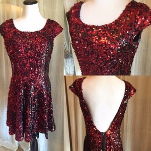 Short Sequined Formal Dress